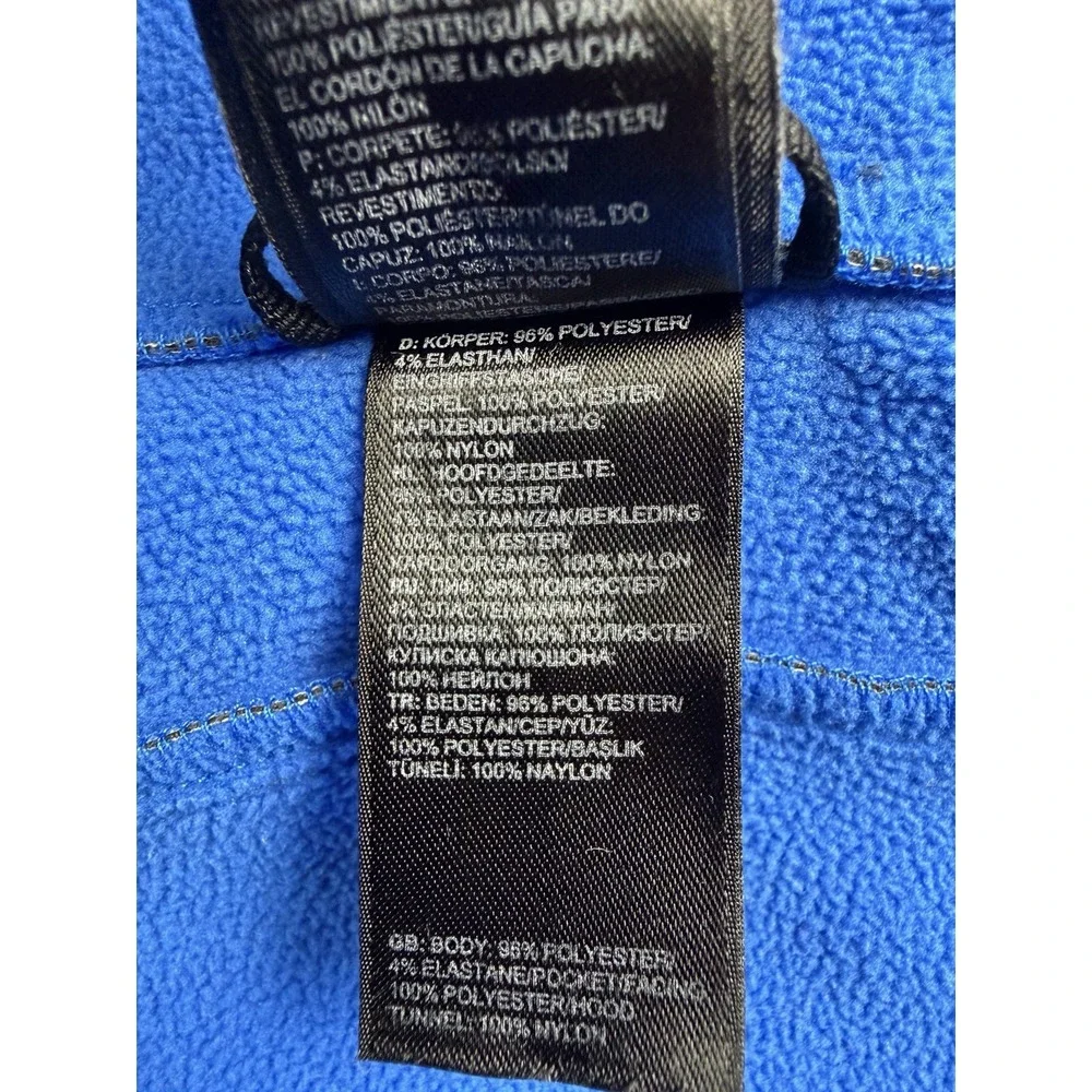 The North Face Apex Elevation Jacket Men LG Gray Blue Full Zip Hooded Insulated